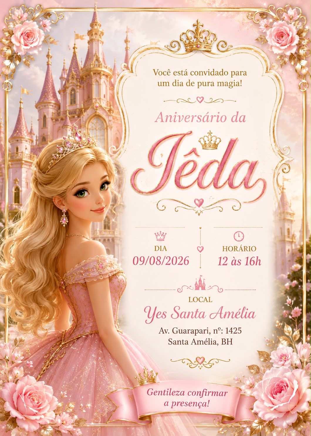 Ilustração da princesa Iêda